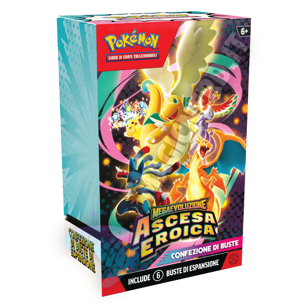 Bundle 6 Bustine Megaevoluzione Ascesa Eroica ITA - GCC Pokémon con Mega Dragonite-ex