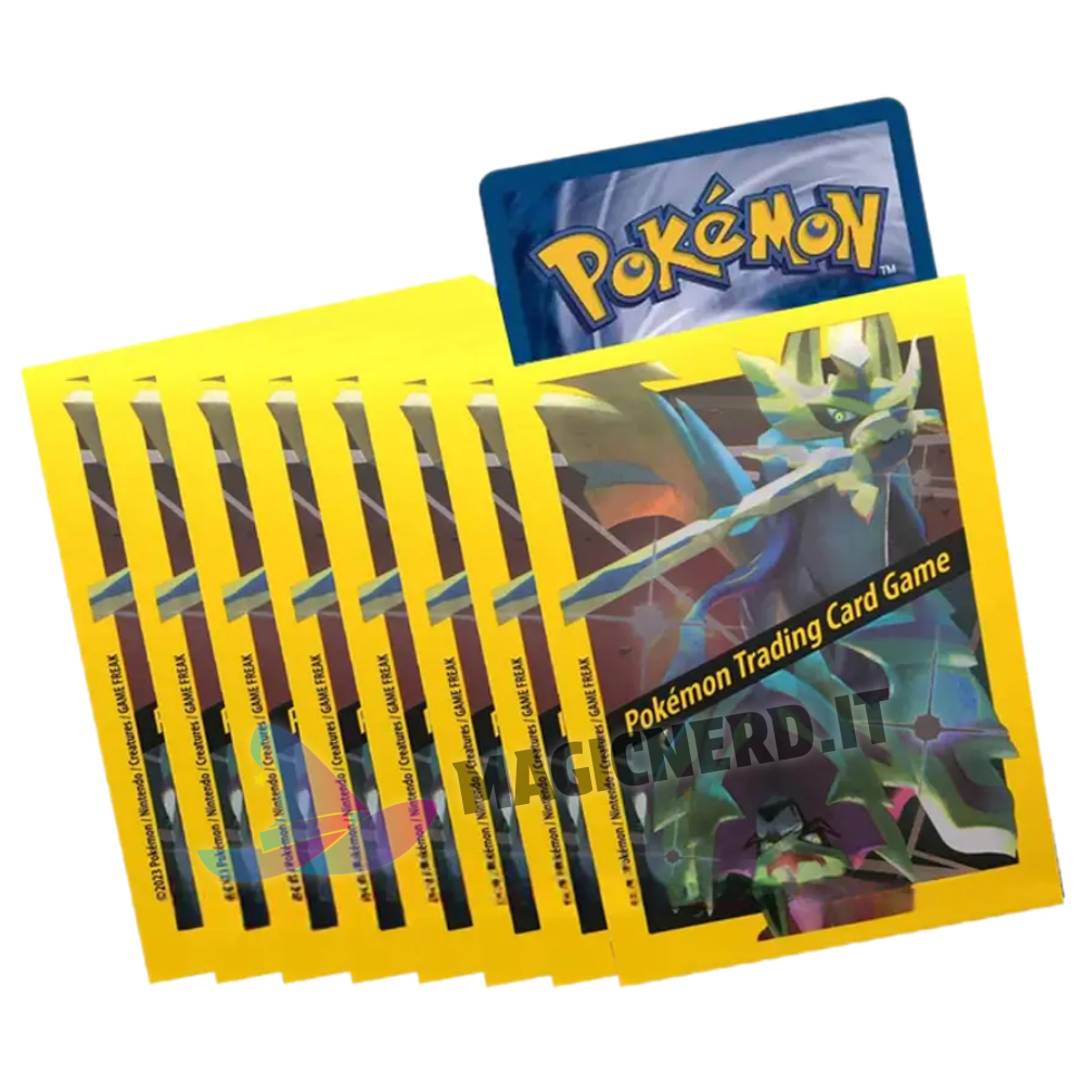 Pokemon – Proteggi carte Standard pacchetto da: 65 Bustine Zacian e Zamazenta Cromatico
