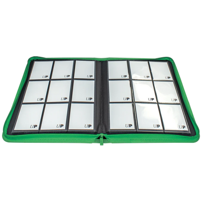 Album 9 Tasche Con Zip PRO-Binder Green Ultra-PRO