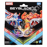 Beyblade X Marvel Collab: Captain America vs. Red Hulk – Set Dual Pack