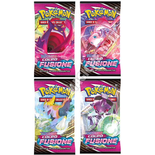 Spada e Scudo Colpo Fusione 4 Buste Set Artwork (IT)