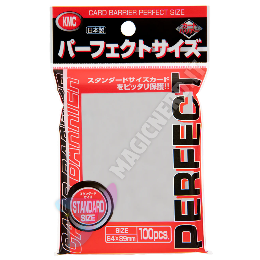 KMC Standard Sleeves Trasparenti Perfect Size (100 Sleeves)