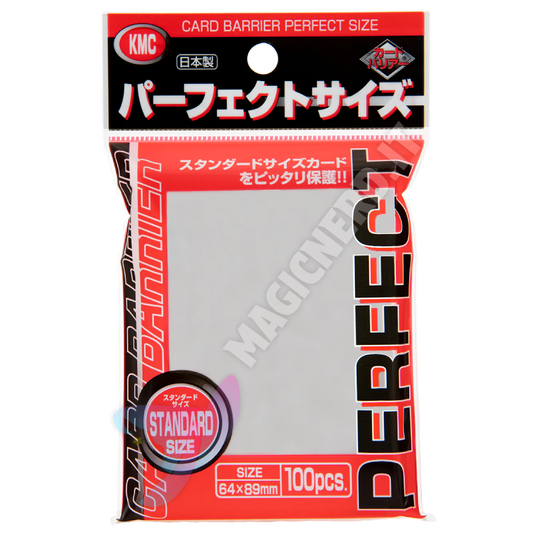 KMC Standard Sleeves Trasparenti Perfect Size (100 Sleeves)