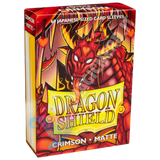 Dragon Shield Small Japanese Matte Crimson – 60 bustine protettive per Yu-Gi-Oh!