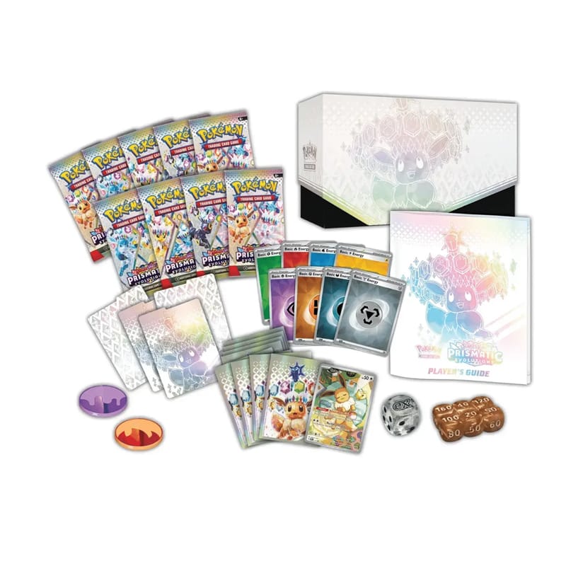 contenuto etb set allenatore fuoriclasse evoluzioni prismatiche