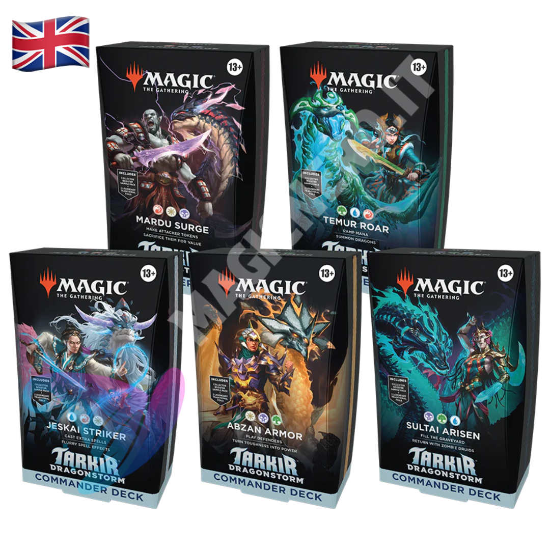 Commander Decks Display Tarkir: Dragonstorm ENG – Magic the Gathering (5 Mazzi)