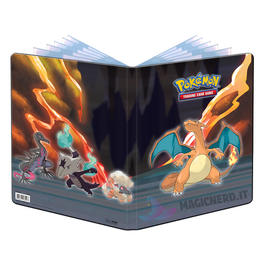 Album Ultra Pro Pokemon - Charizard Scorching Summit 9 Tasche 10 Pagine