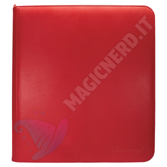 Album 12 Tasche Con Zip - Zippered PRO-Binder - Red - Ultra-PRO