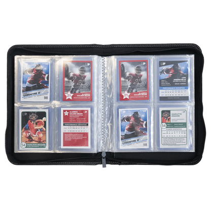 Album 4 Tasche Con Zip Premium Per Toploader Ultra Pro Nero