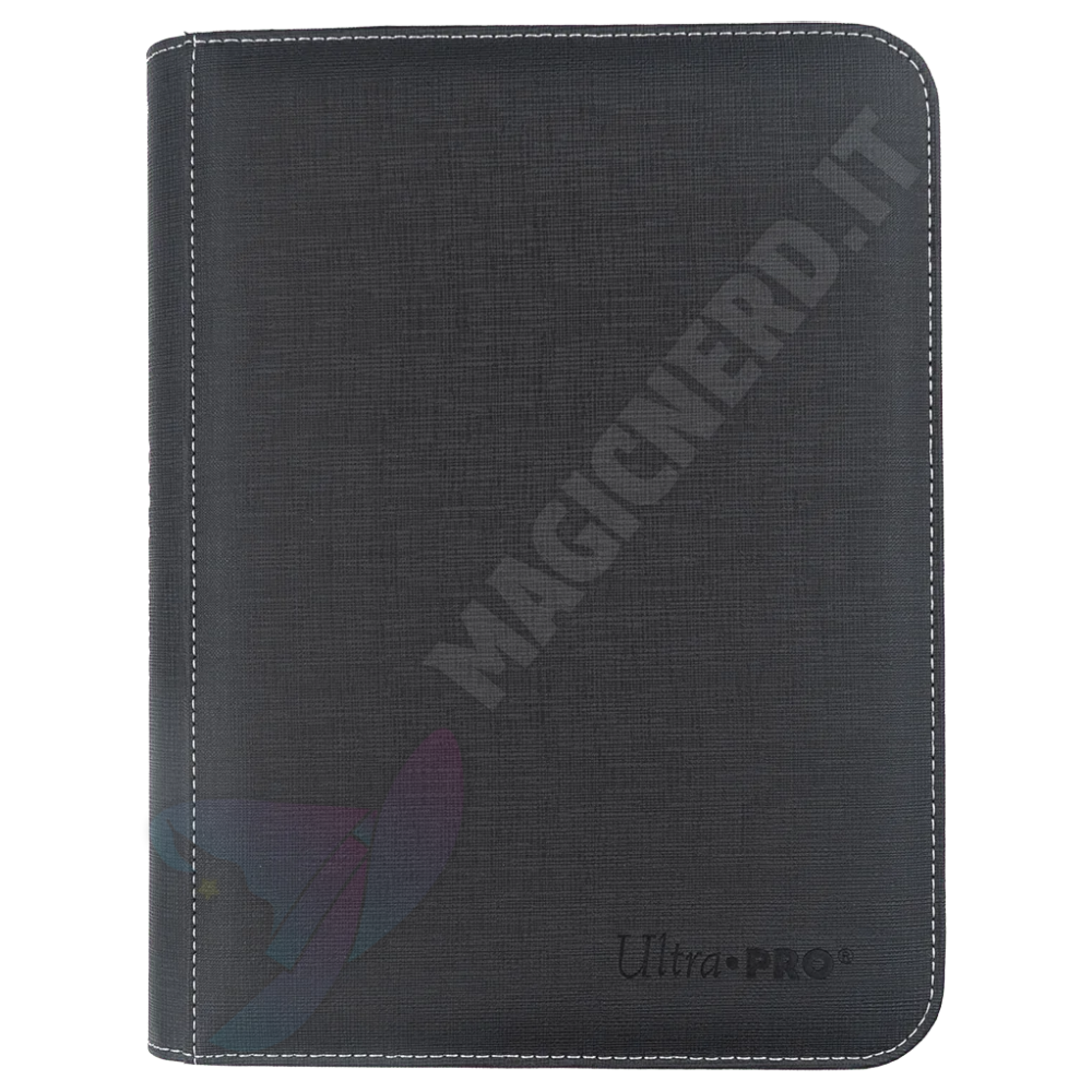 Album 4 Tasche Con Zip Premium Per Toploader Ultra Pro Nero
