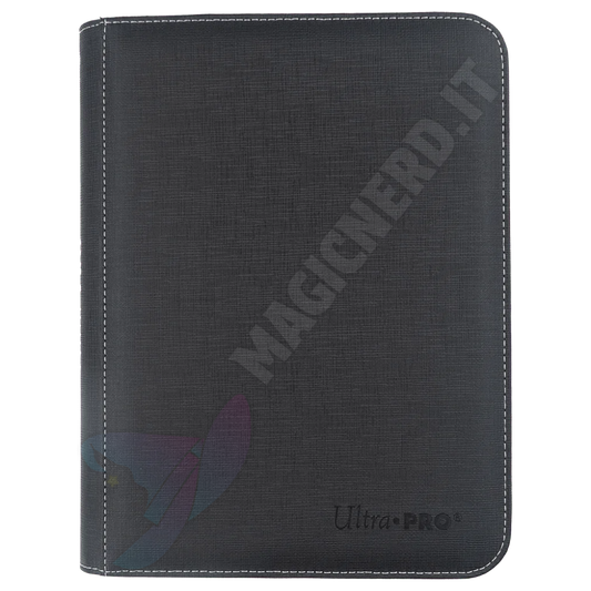 Album 4 Tasche Con Zip Premium Per Toploader Ultra Pro Nero