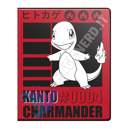Album Ultra Pro Pokemon - Charmander 9 Tasche 10 Pagine