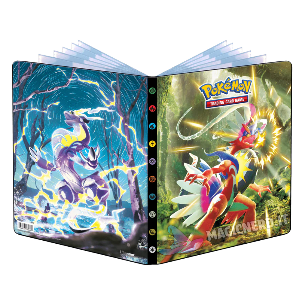 Album Ultra Pro Pokemon - Scarlatto e Violetto 9 Tasche 14 Pagine