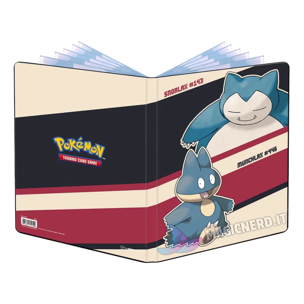 Album Ultra Pro Pokemon - Snorlax e Munchlax 9 Tasche 10 Pagine