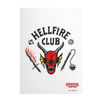Art Sleeves Hellfire Club Stranger Things (50 Bustine) Standard - Gamegenic