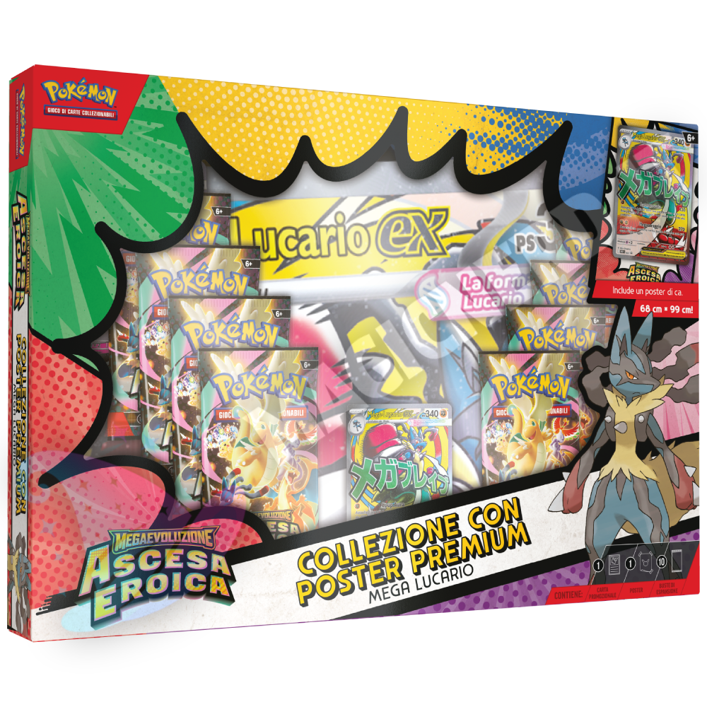 Ascesa Eroica Collezione Con Poster Premium Mega Lucario (ITA)