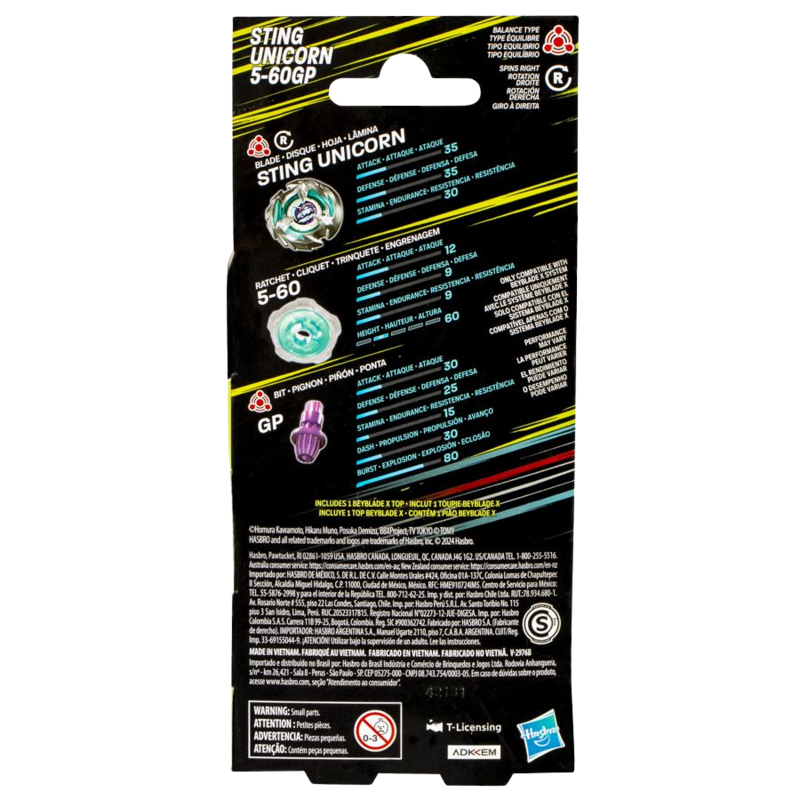Beyblade X Sting Unicorn 5-60GP Booster Pack