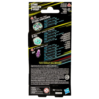 Beyblade X Sting Unicorn 5-60GP Booster Pack