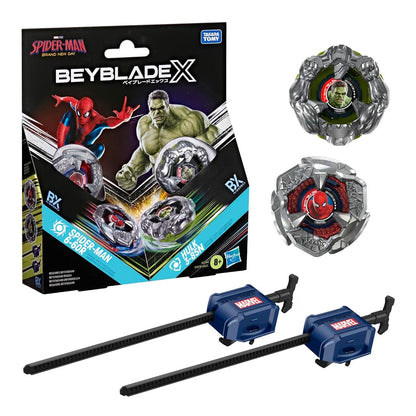 Beyblade x Spider-Man & Hulk Marvel Collab