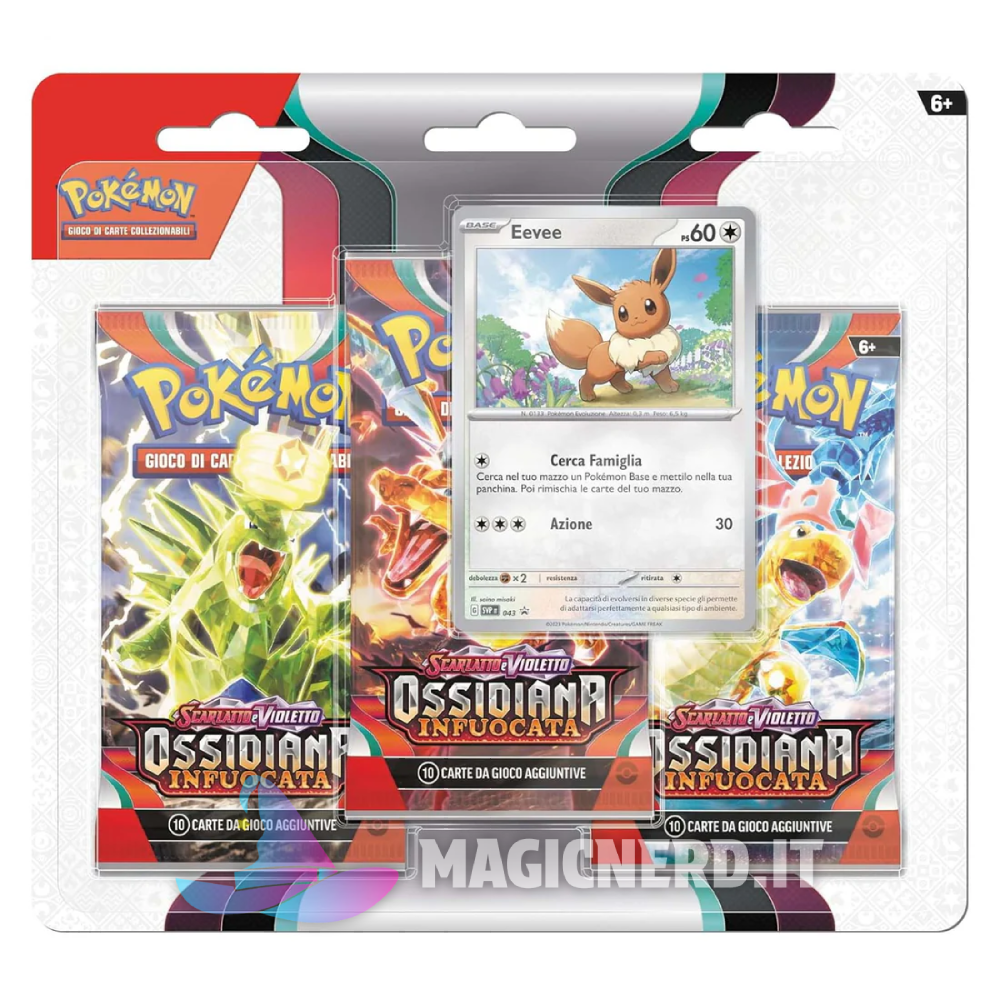 Ossidiana Infuocata - Blister 3 Bustine Eevee (ITA)