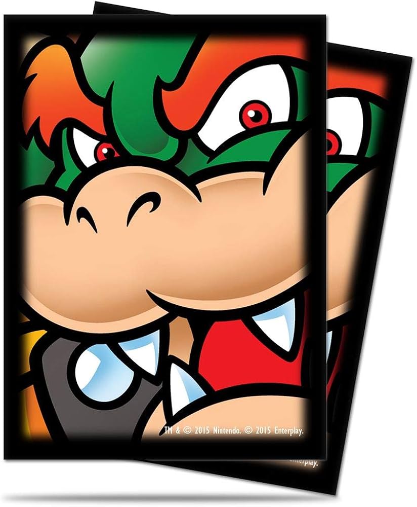 Bustine Protettive 65 Deck Protector Sleeves Super Mario Bowser Standard Ultra Pro
