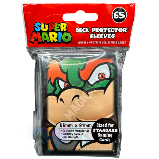 Bustine Protettive 65 Deck Protector Sleeves Super Mario Bowser Standard Ultra Pro