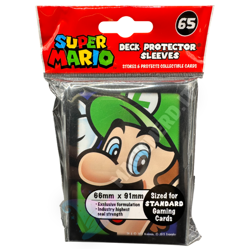 Bustine Protettive 65 Sleeves Super Mario Luigi Standard Ultra Pro