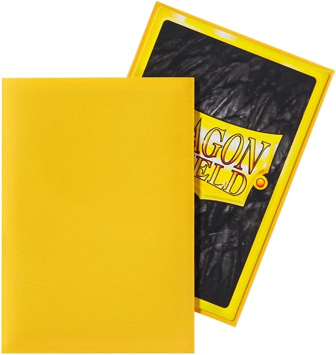 Dragon Shield Small Japanese Matte Yellow – 60 bustine protettive per Yu-Gi-Oh!