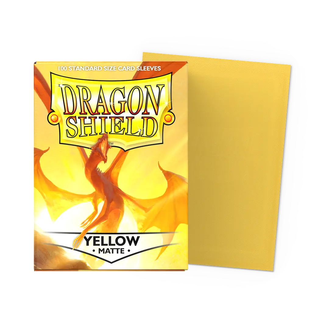 Standard - Matte Yellow (100 Bustine) - Dragon Shield