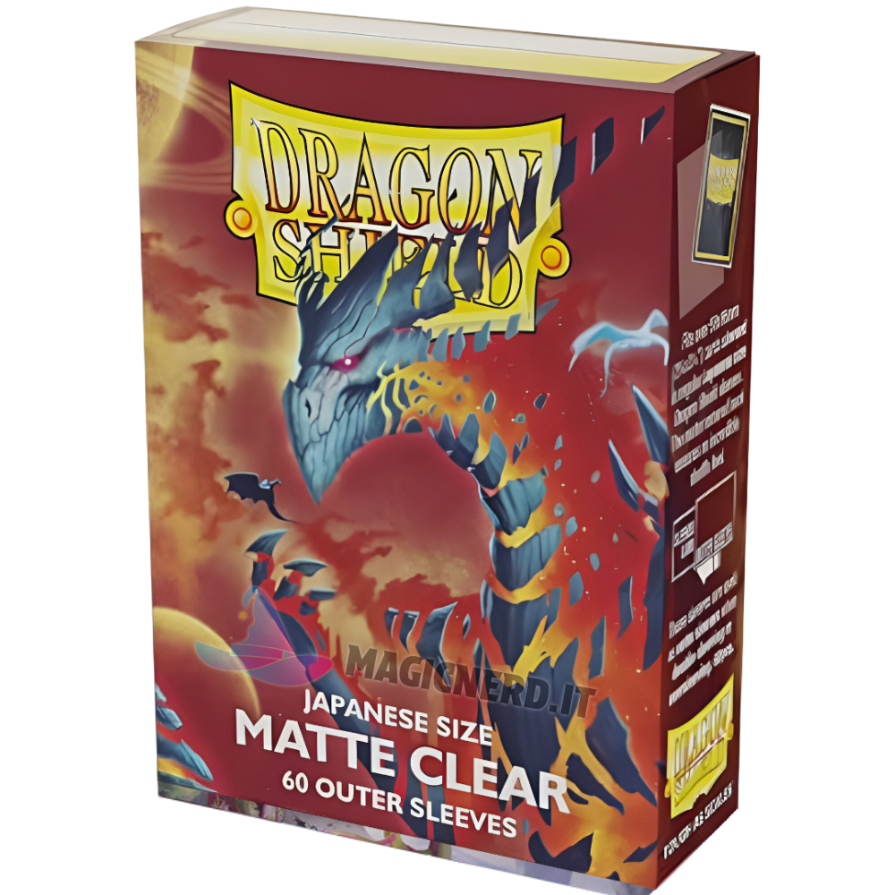 Small Japanese - Matte Clear Outer Sleeves (60 Bustine) - Dragon Shield