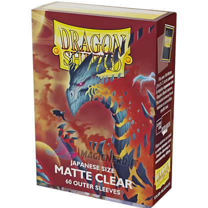 Small Japanese - Matte Clear Outer Sleeves (60 Bustine) - Dragon Shield