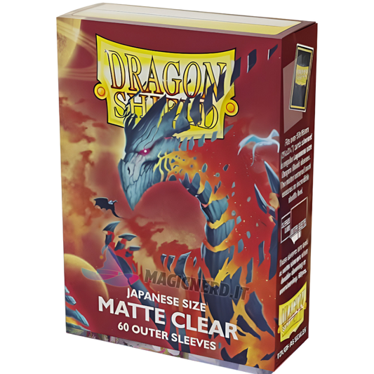 Small Japanese - Matte Clear Outer Sleeves (60 Bustine) - Dragon Shield