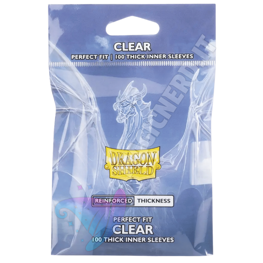 Standard - Perfect Fit Thick Inner Sleeves Clear (100 Bustine) - Dragon Shield