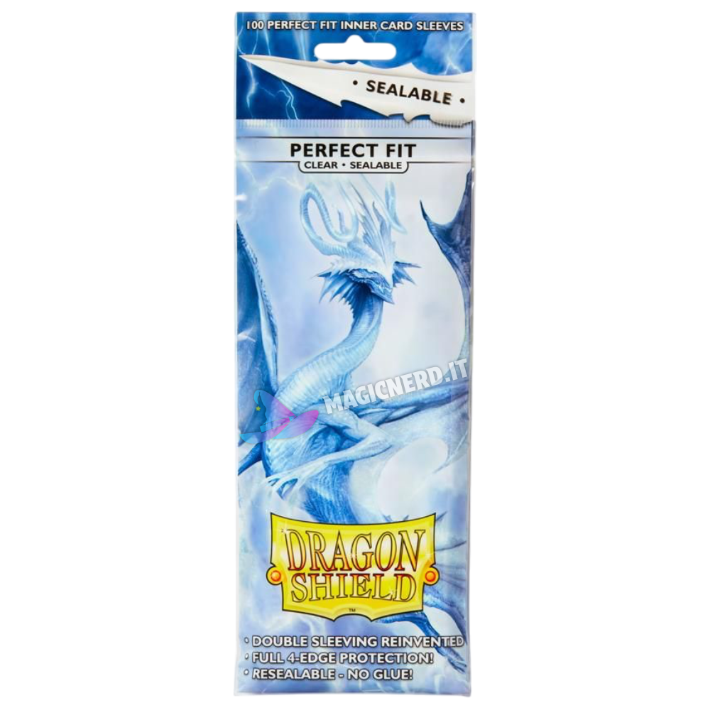 Perfect Fit Sealable Sleeves Standard Trasparenti Dragon Shield (100 Bustine)
