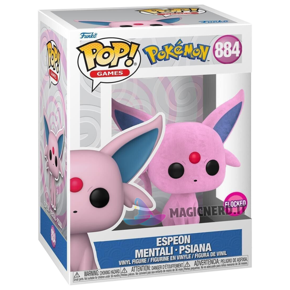 Funko Pop Espeon Flocked 884 Pokemon