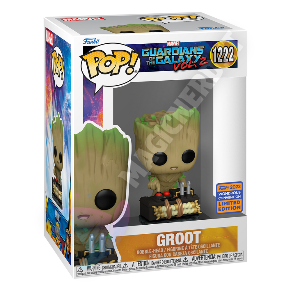 Funko POP! Guardians Of The Galaxy Groot 1222 - 2023 WonderCon (Special Edition)