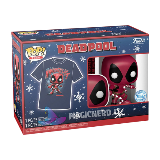 Funko Pop! & Tee Deadpool Holiday 400 (Taglia M)