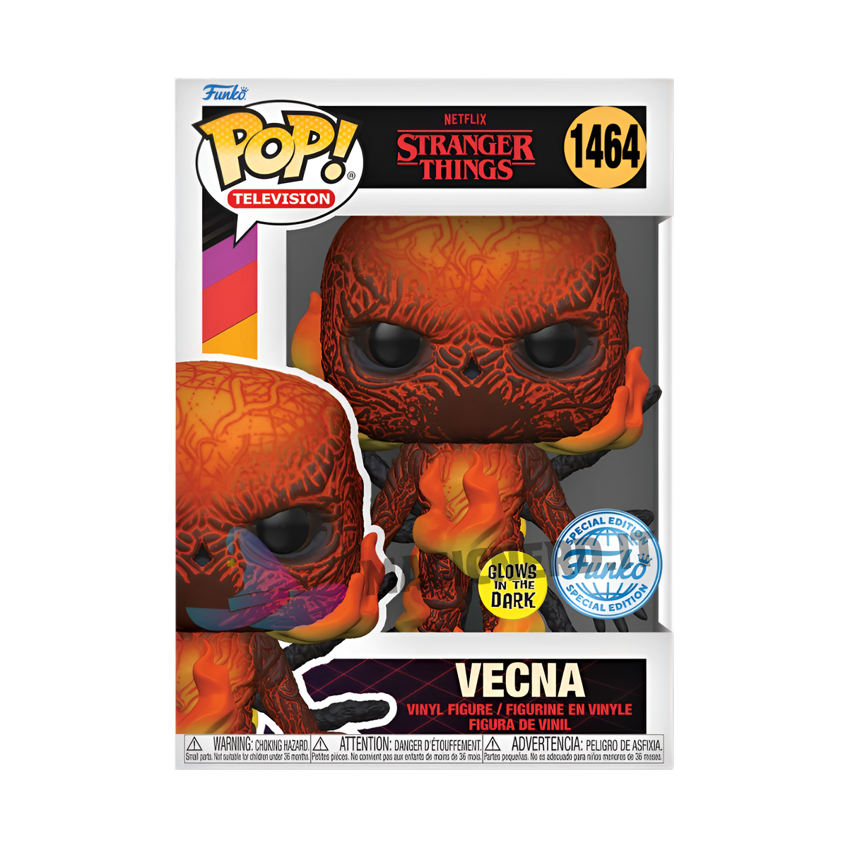 funko pop vecna 1464 stranger things glows in the dark 