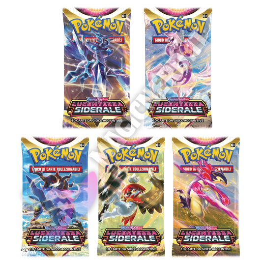 Spada e Scudo Lucentezza Siderale 5 Buste Set Artwork (ITA)