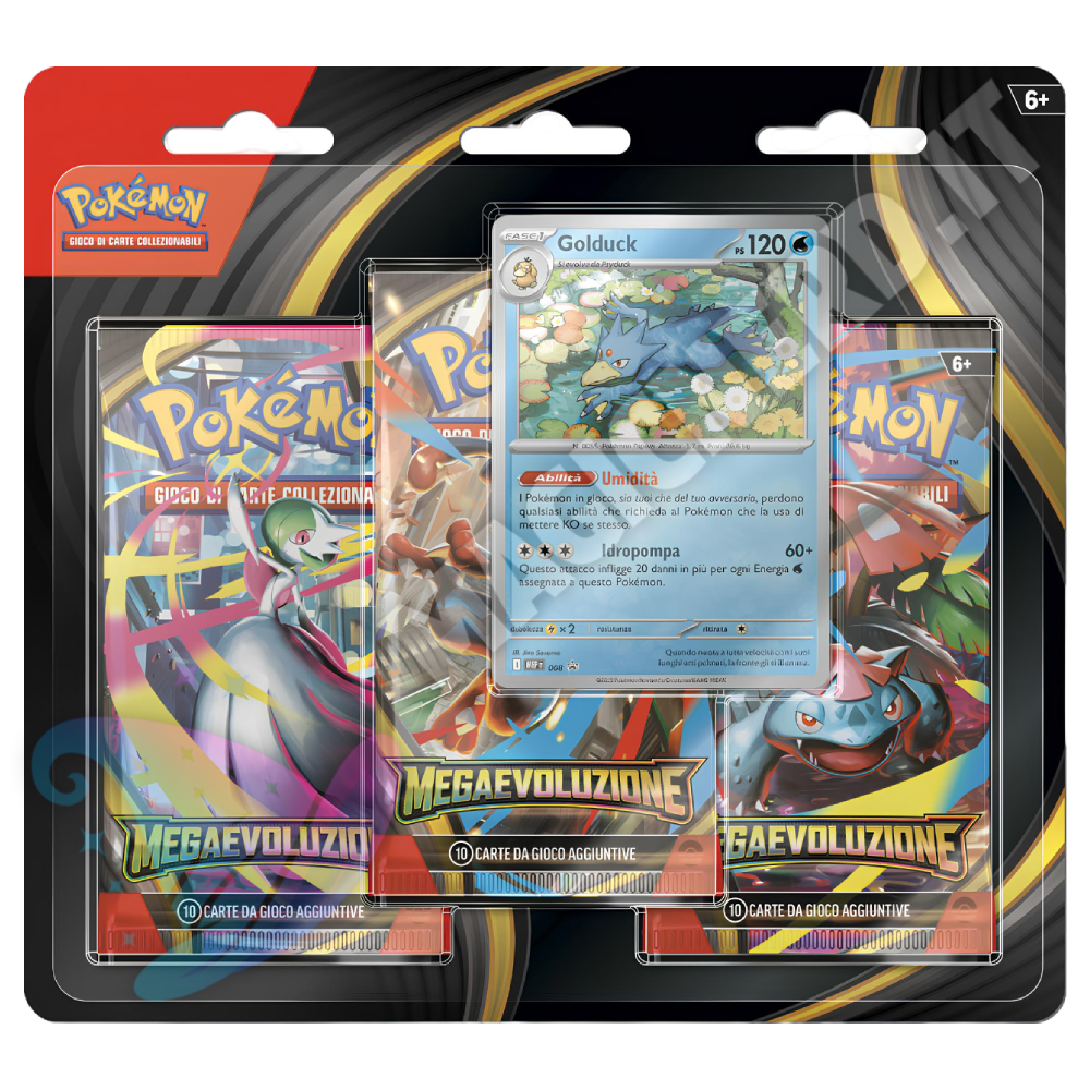 Pokemon Megaevoluzione - Blister 3 Bustine - Golduck (ITA)