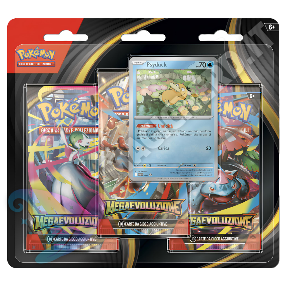 Pokemon Megaevoluzione - Blister 3 Bustine - Psyduck (ITA)