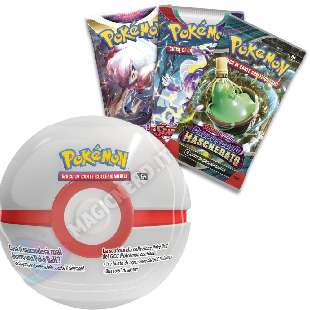 Pokémon Tin Poke Ball Dicembre 2025 Premier Ball (ITA)