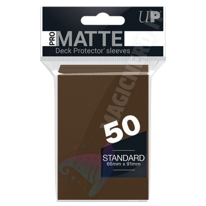 PRO-Matte Standard Sleeves Brown Ultra Pro (50 Bustine)