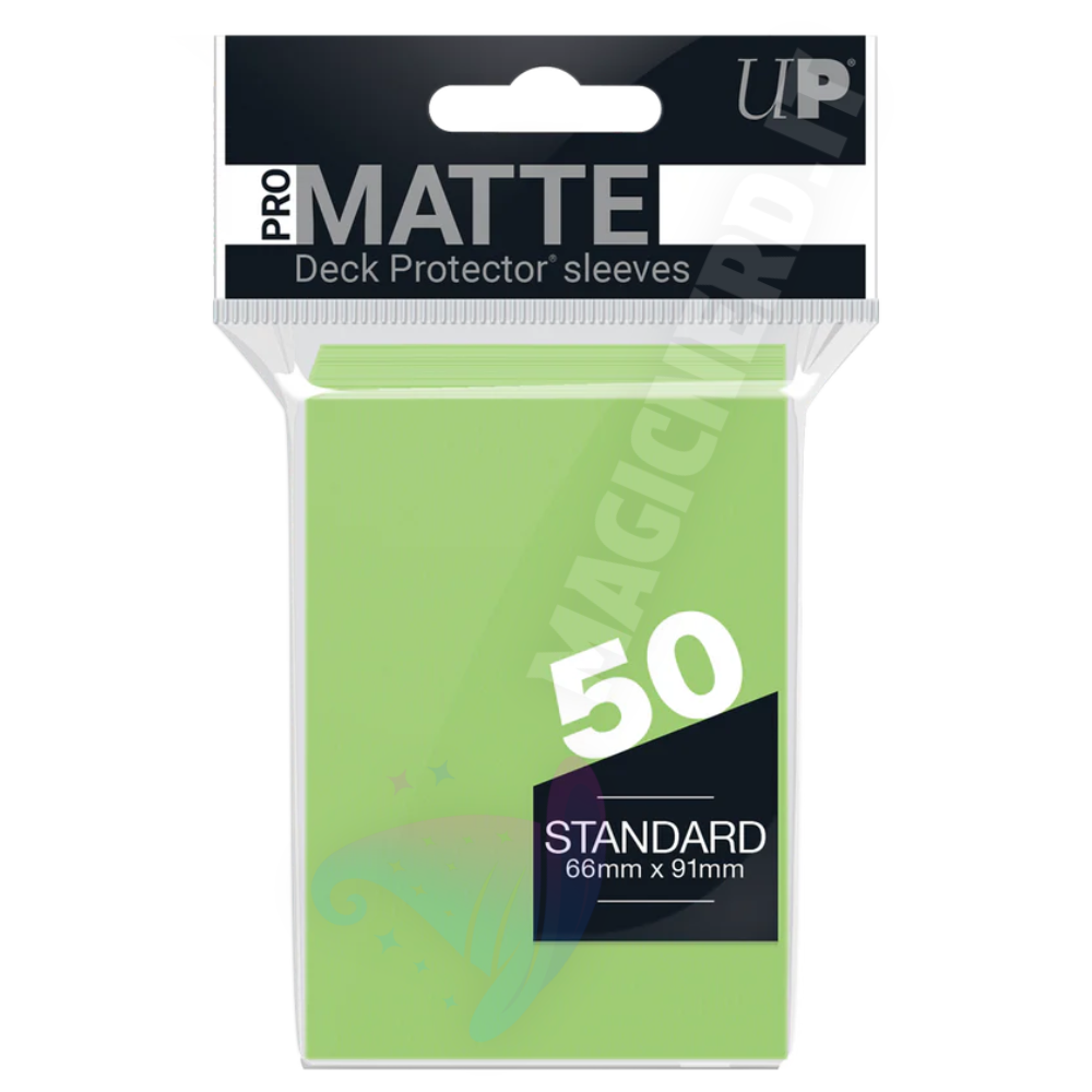 PRO-Matte Standard Sleeves Lime Green Ultra Pro (50 Bustine)
