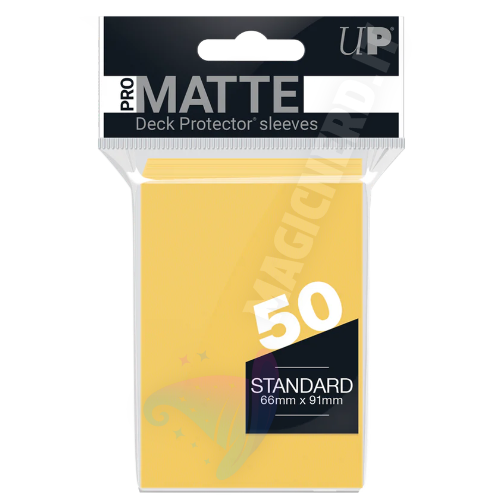 PRO-Matte Standard Sleeves Yellow Ultra Pro (50 Bustine)
