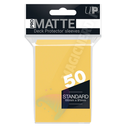 PRO-Matte Standard Sleeves Yellow Ultra Pro (50 Bustine)