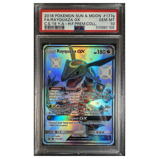 Rayquaza Gx Shiny 177a/168 GEM MT PSA 10 (ENG)