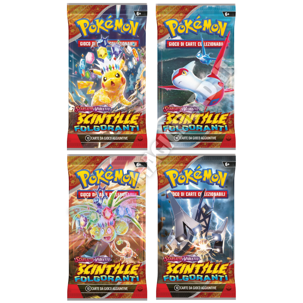 Scarlatto e Violetto Scintille Folgoranti 4 Buste Set Artset (ITA)