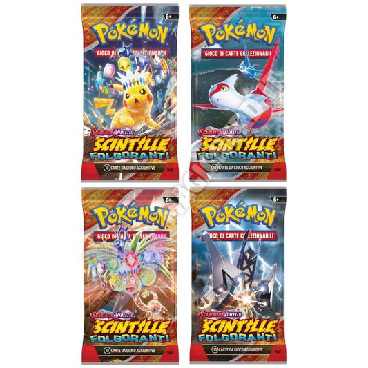 Scarlatto e Violetto Scintille Folgoranti 4 Buste Set Artset (ITA)