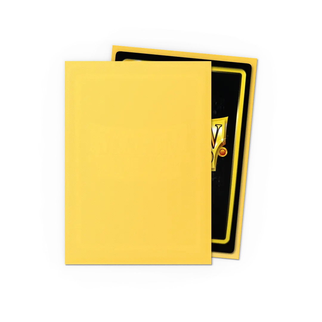 Standard - Matte Yellow (100 Bustine) - Dragon Shield